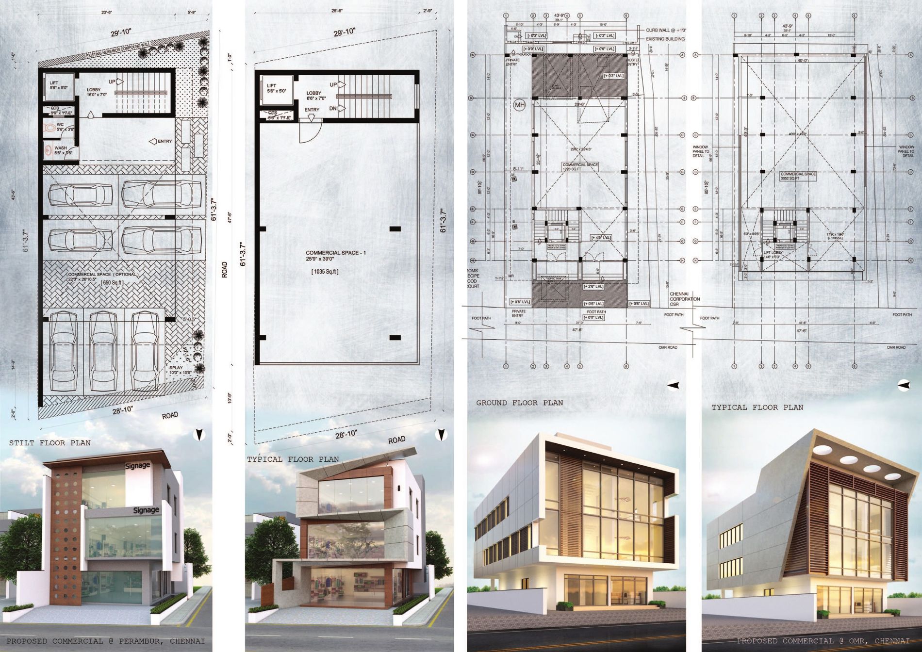 Renders & floor plans — two proposals