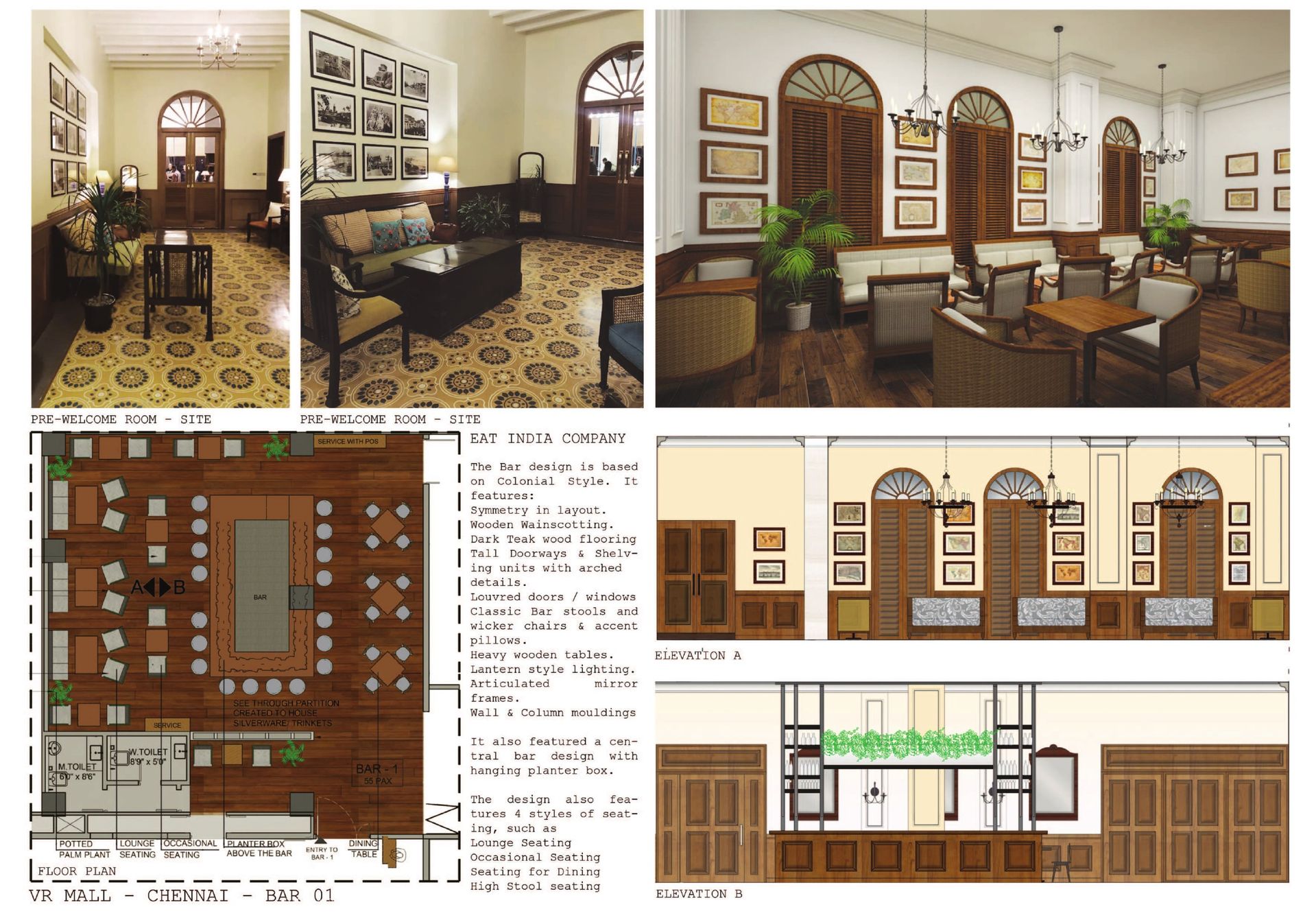 Render, elevations & floor plan