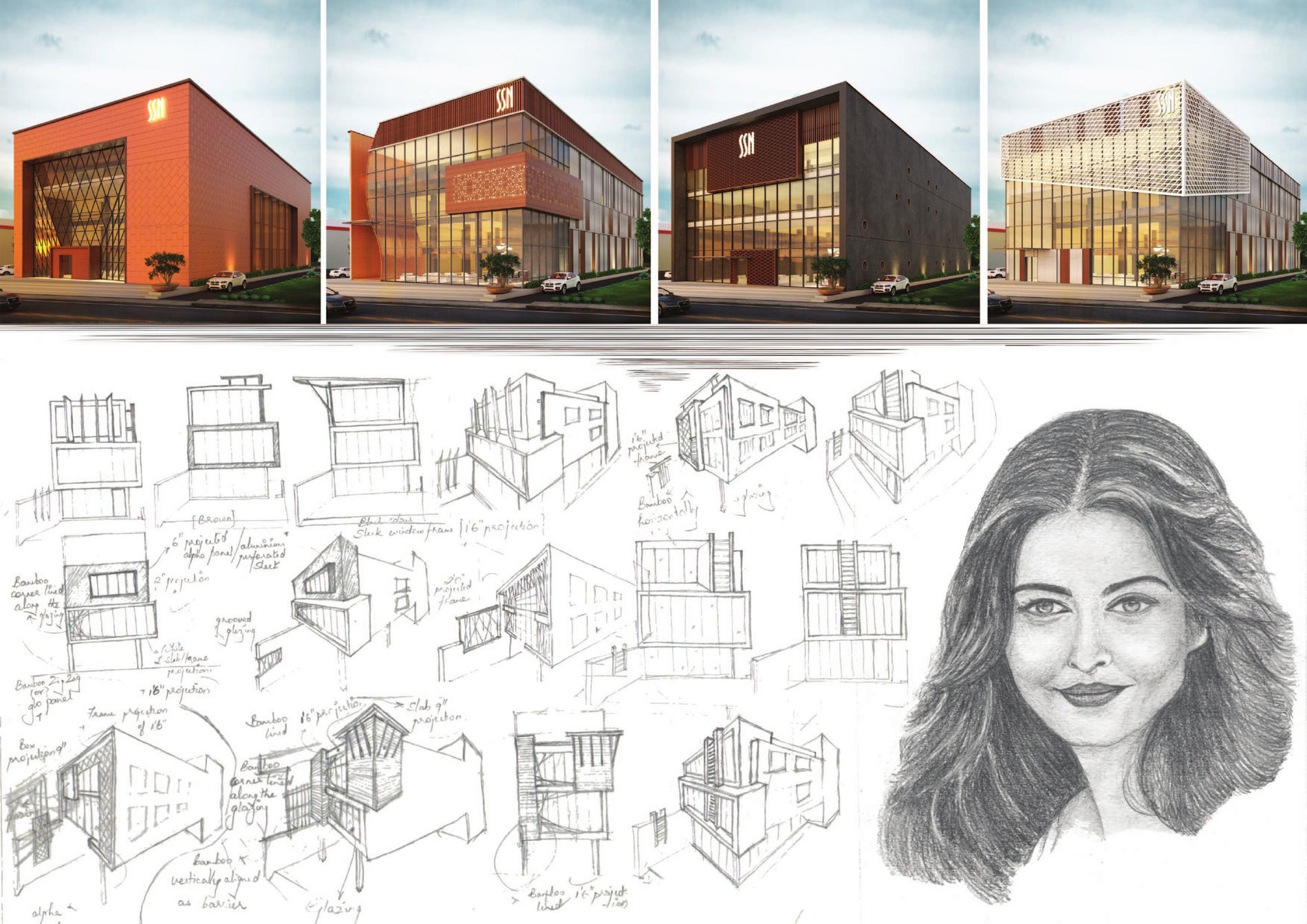Facade options & concept sketches
