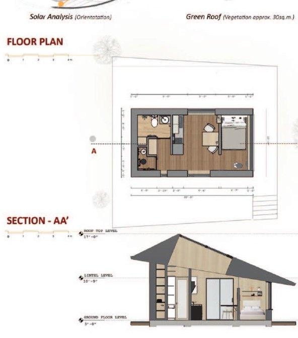 Floor plan & section